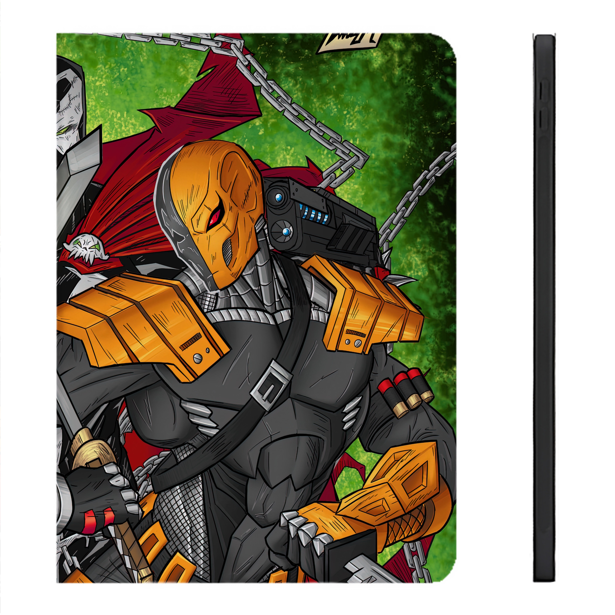 （画像用） Deadpool デッドプール IPadケース ペンホルダー付き ブックスタイルデザイン